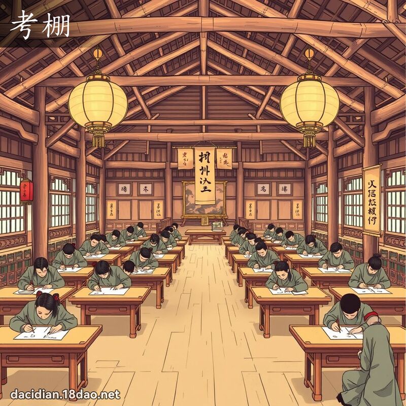 考棚 - 国语大辞典配图