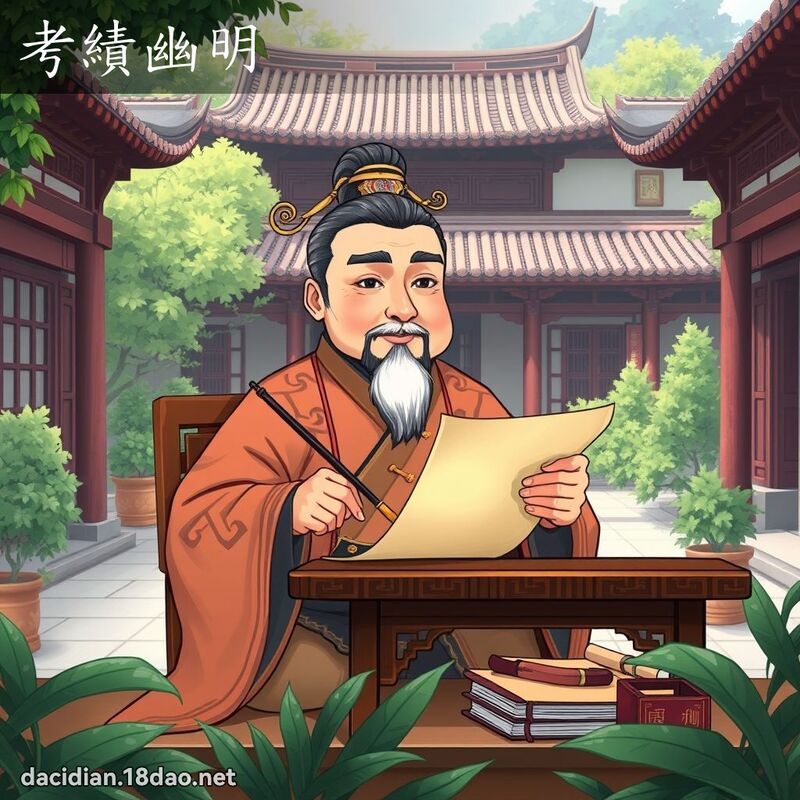 考績幽明 - 國語大辭典配圖