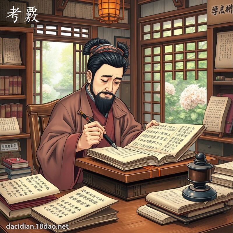 考覈 - 國語大辭典配圖