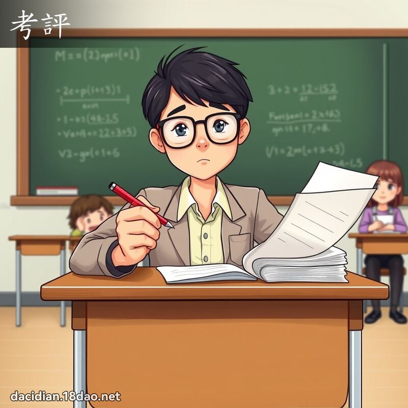 考評 - 國語大辭典配圖