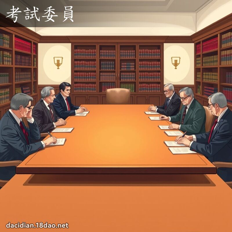 考試委員 - 國語大辭典配圖