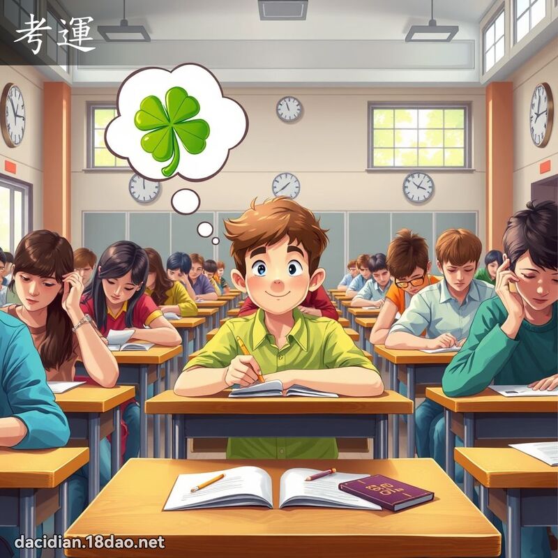 考运 - 国语大辞典配图