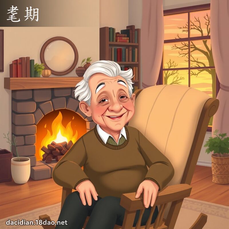 耄期 - 國語大辭典配圖