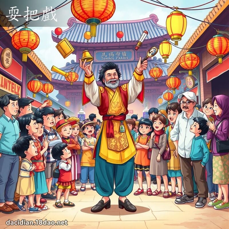 耍把戲 - 國語大辭典配圖