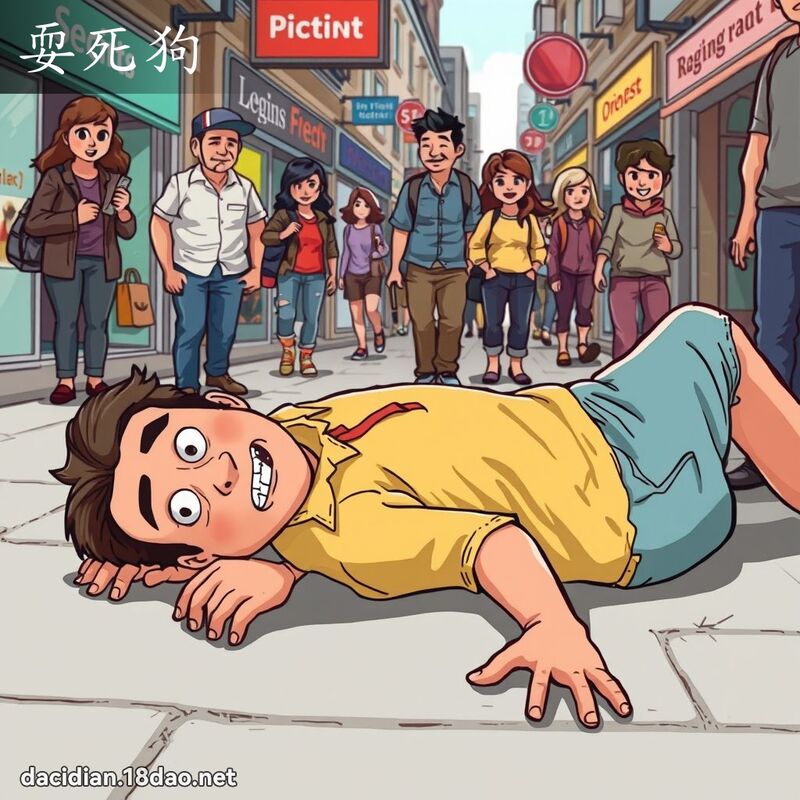 耍死狗 - 國語大辭典配圖