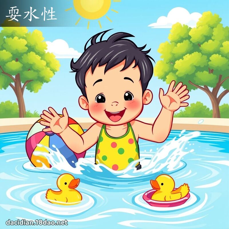 耍水性 - 國語大辭典配圖