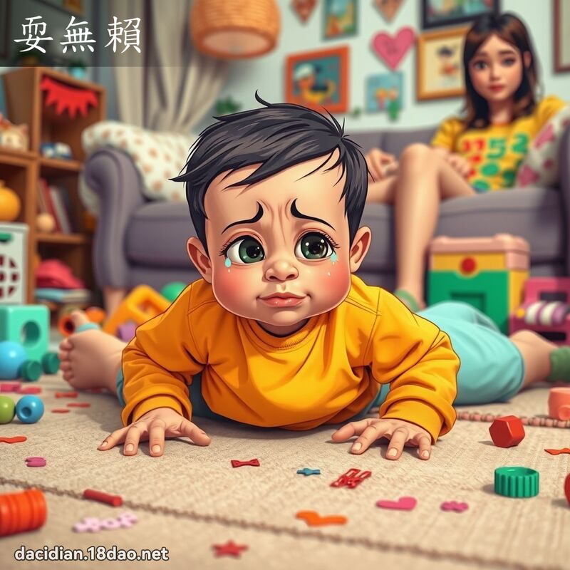 耍无赖 - 国语大辞典配图