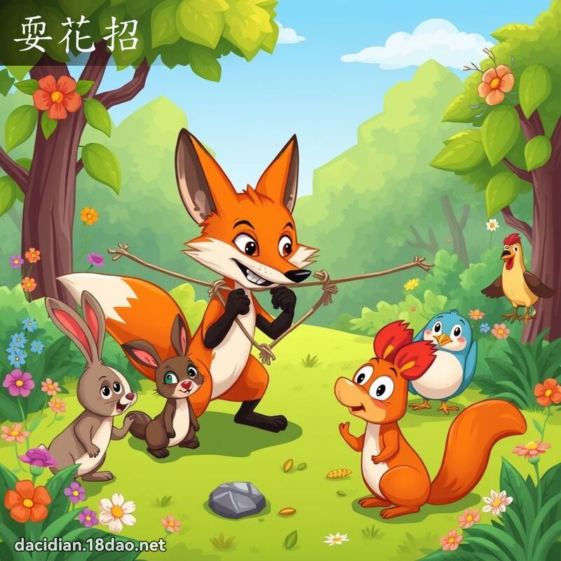 耍花招 - 国语大辞典配图