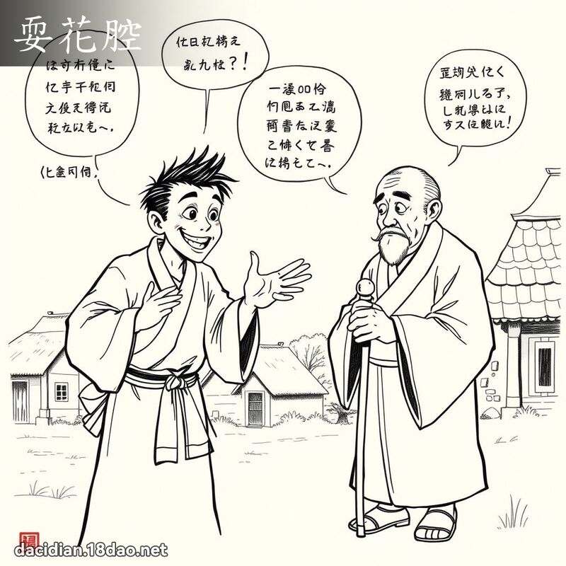 耍花腔 - 國語大辭典配圖