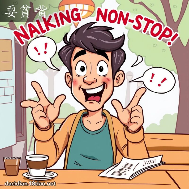 耍贫嘴 - 国语大辞典配图