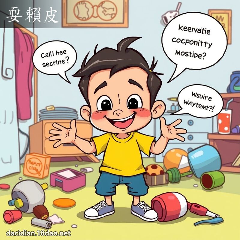 耍賴皮 - 國語大辭典配圖