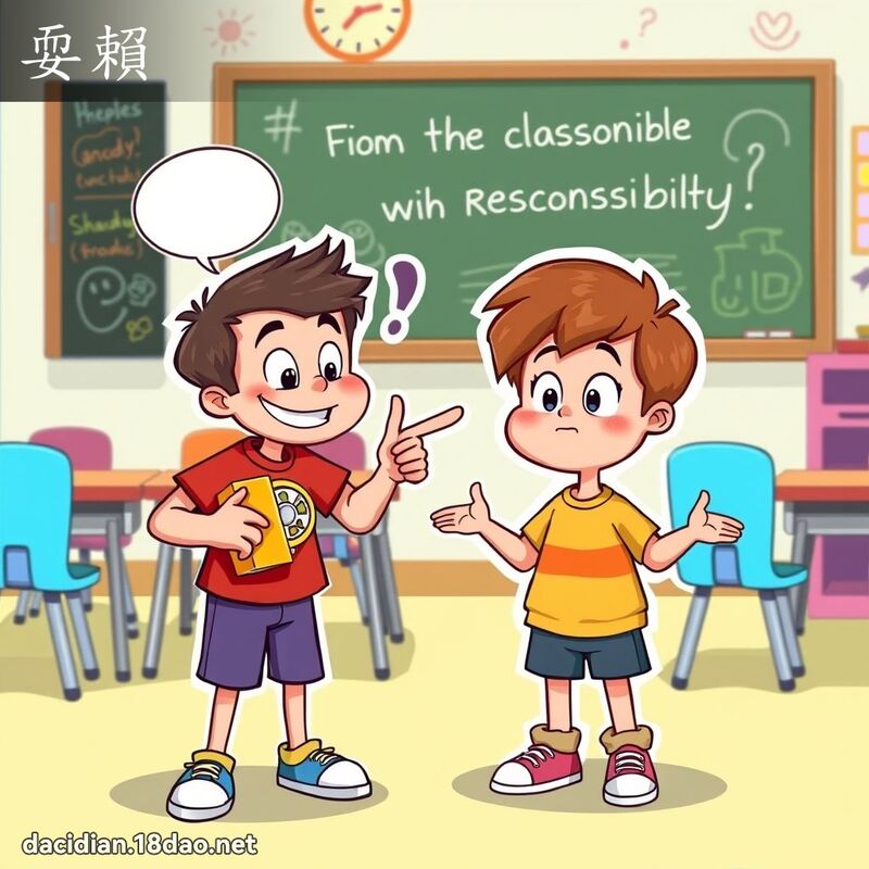 耍賴 - 國語大辭典配圖