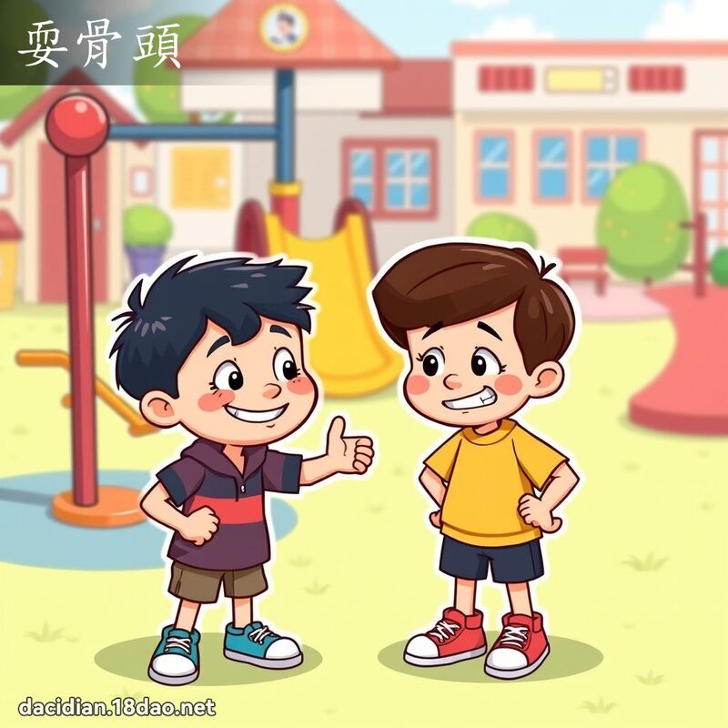 耍骨头 - 国语大辞典配图