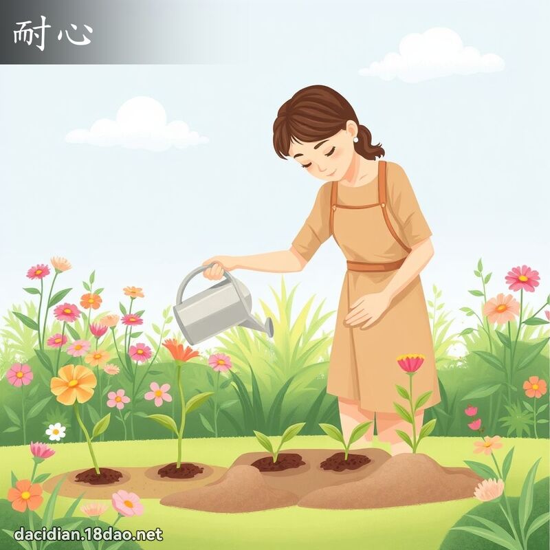 耐心 - 國語大辭典配圖