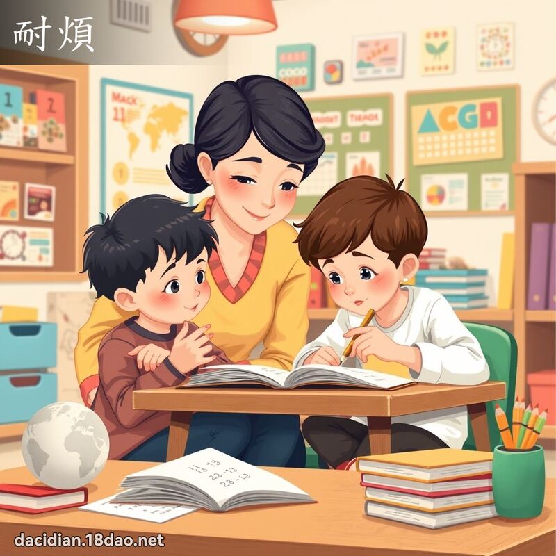 耐煩 - 國語大辭典配圖