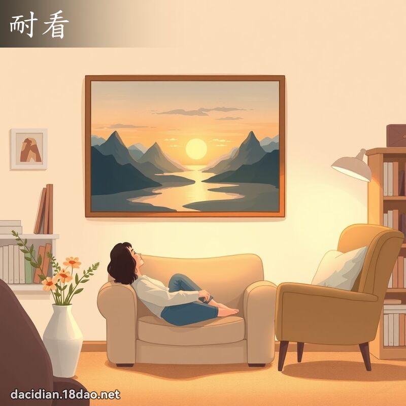 耐看 - 國語大辭典配圖