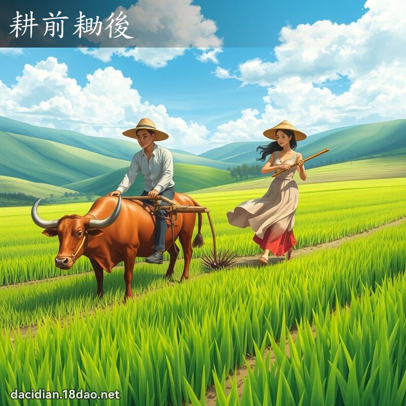 耕前耡后 - 国语大辞典配图