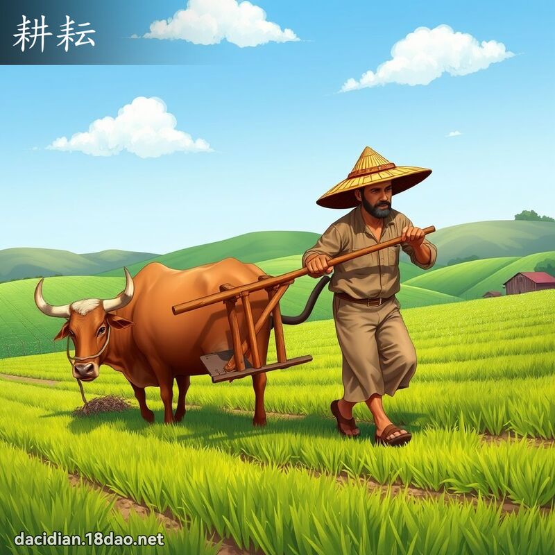 耕耘 - 國語大辭典配圖