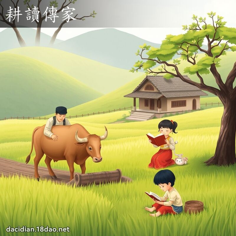耕读传家 - 国语大辞典配图