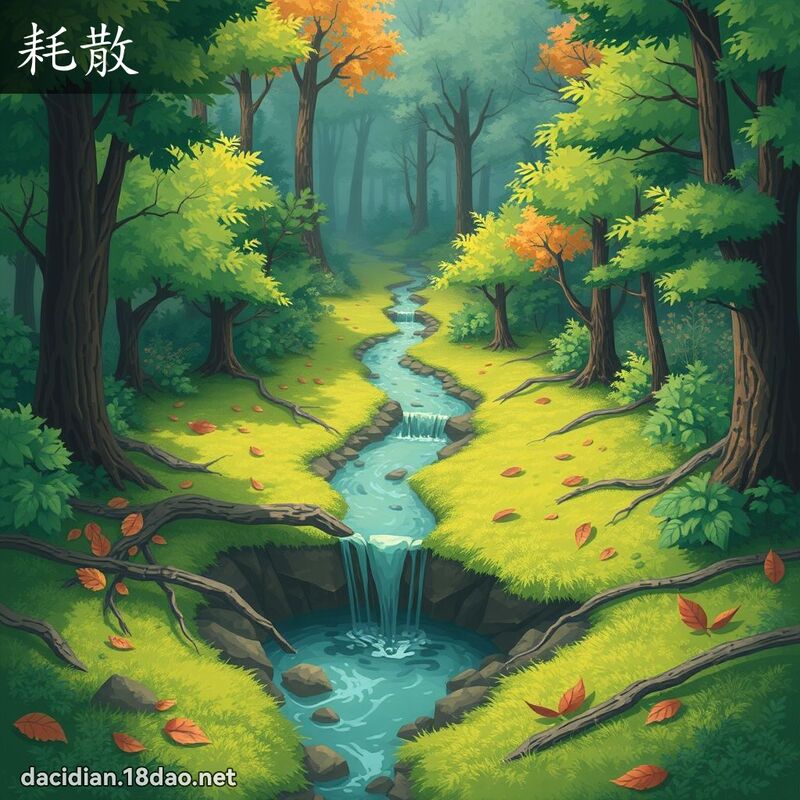 耗散 - 国语大辞典配图