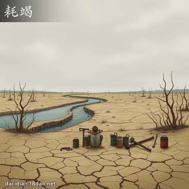 耗竭 - 國語大辭典配圖