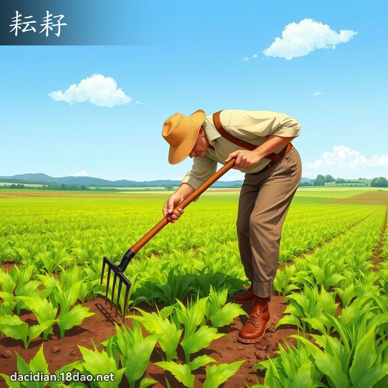 耘耔 - 國語大辭典配圖