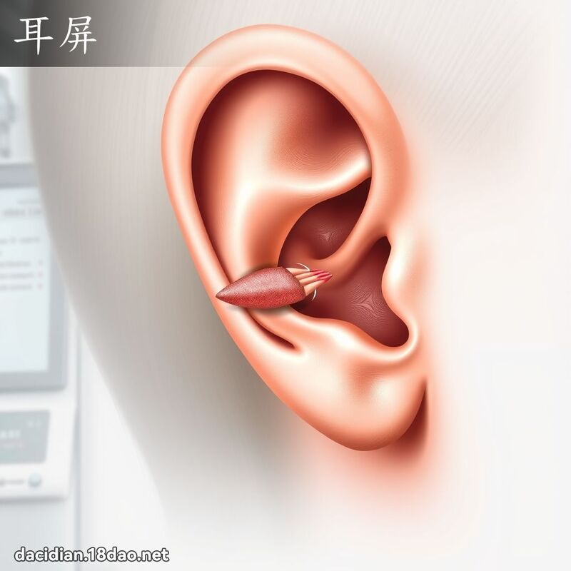 耳屏 - 国语大辞典配图
