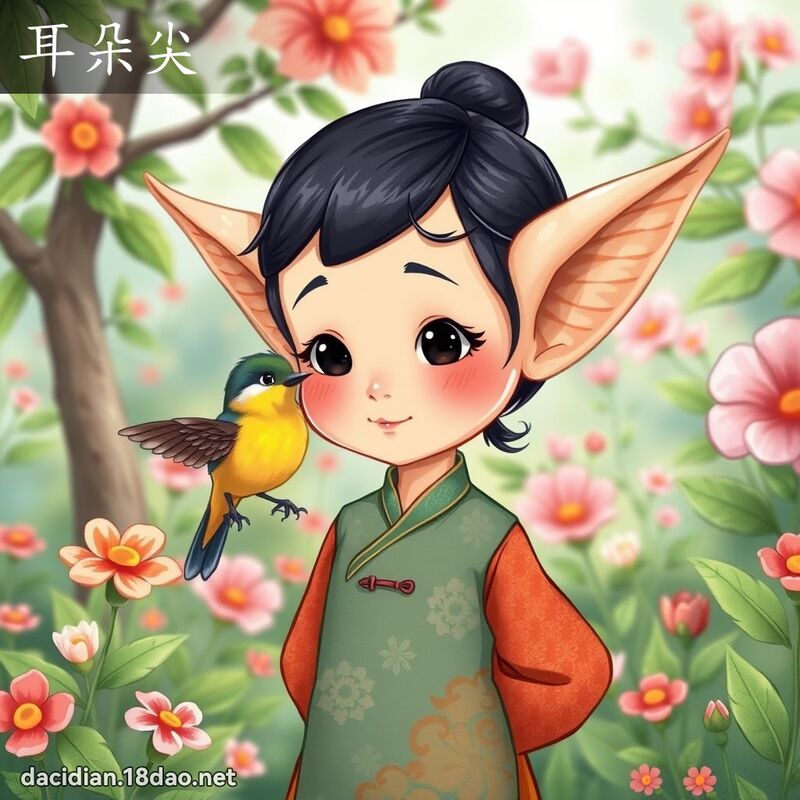 耳朵尖 - 國語大辭典配圖