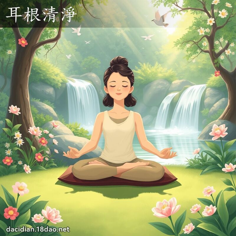 耳根清淨 - 國語大辭典配圖