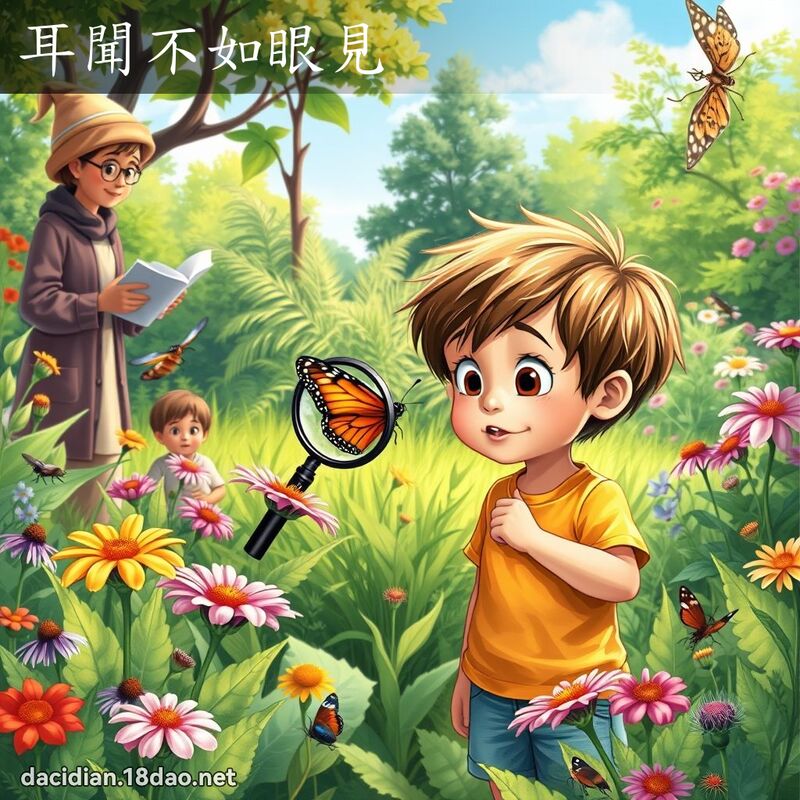 耳闻不如眼见 - 国语大辞典配图