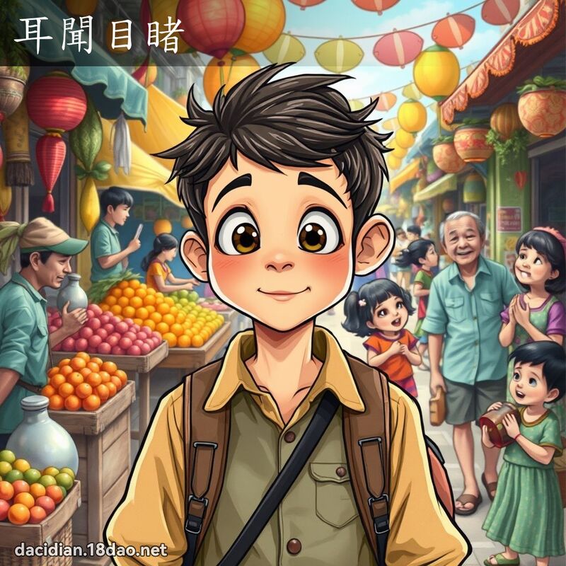 耳闻目睹 - 国语大辞典配图