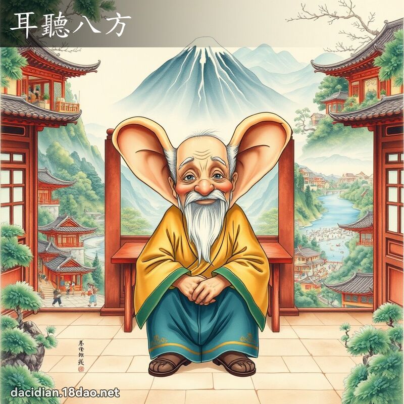 耳听八方 - 国语大辞典配图