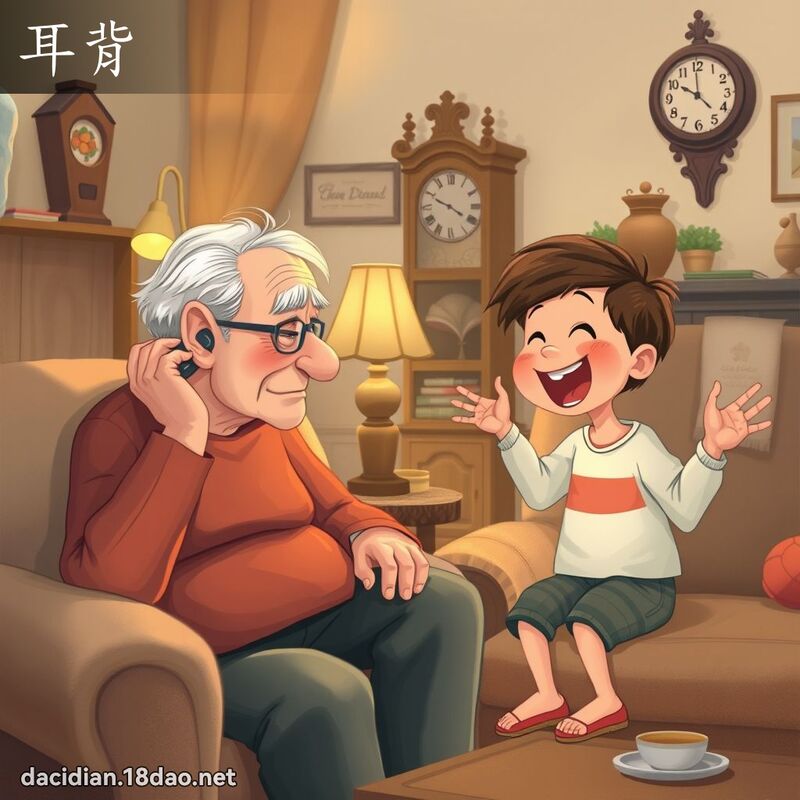 耳背 - 國語大辭典配圖