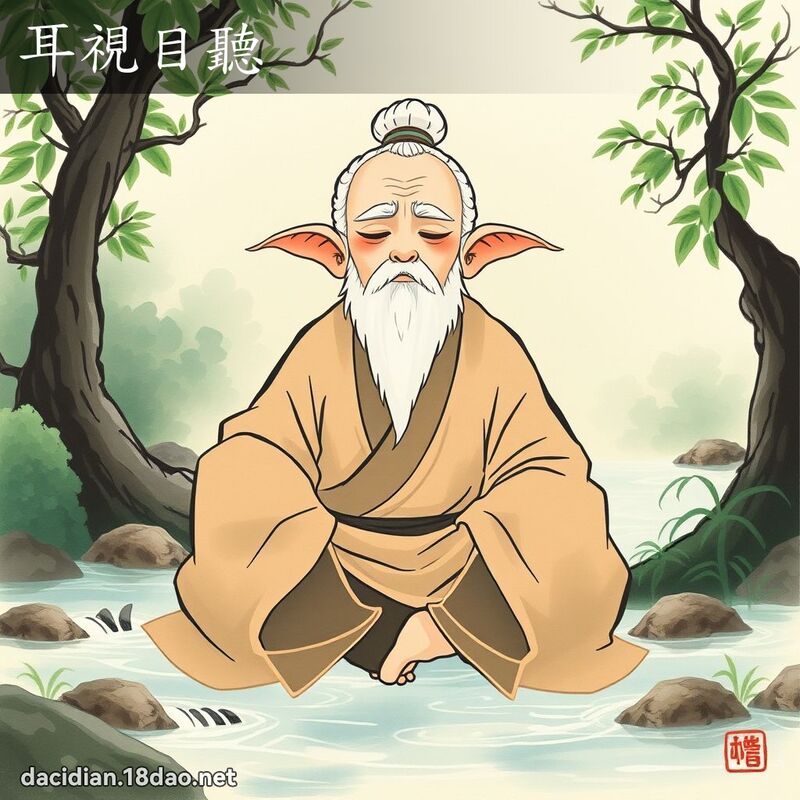 耳視目聽 - 國語大辭典配圖
