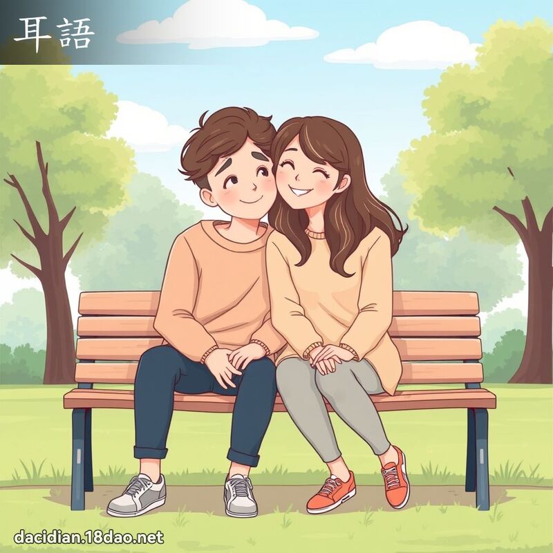 耳語 - 國語大辭典配圖
