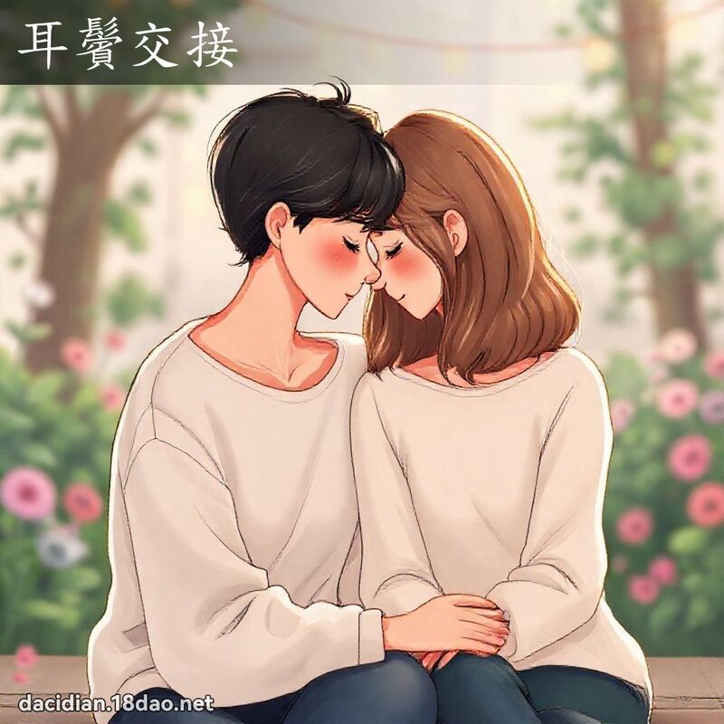 耳鬢交接 - 國語大辭典配圖