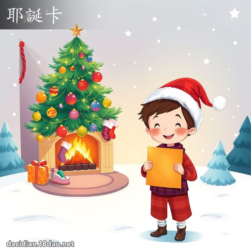 耶誕卡 - 國語大辭典配圖