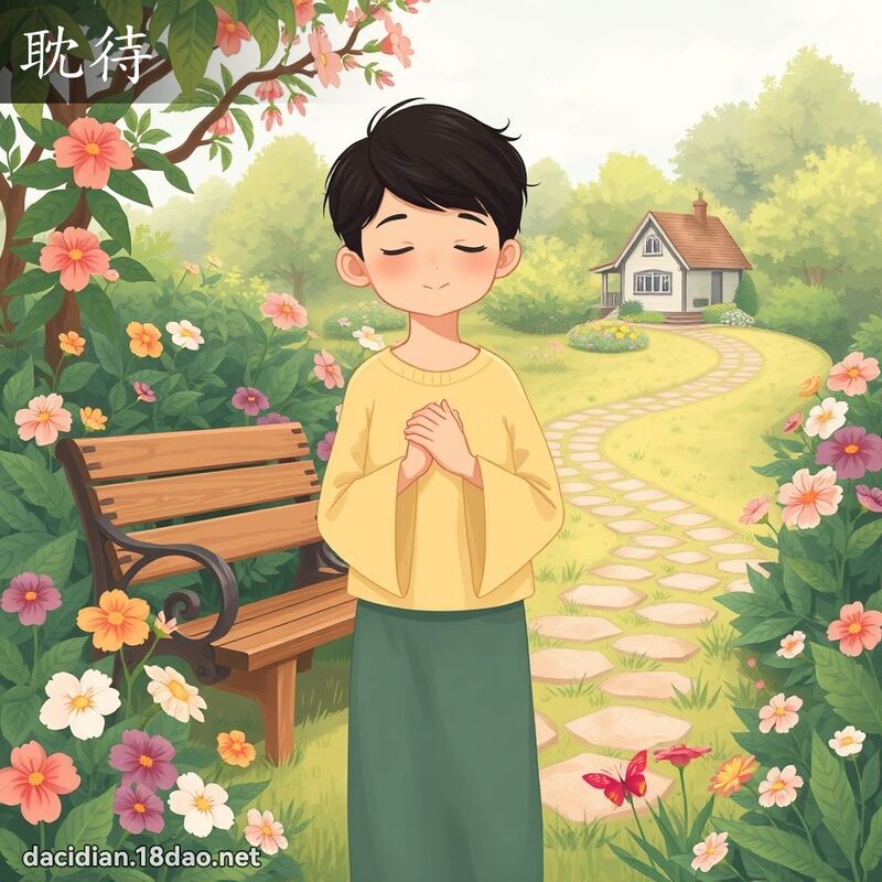 耽待 - 国语大辞典配图