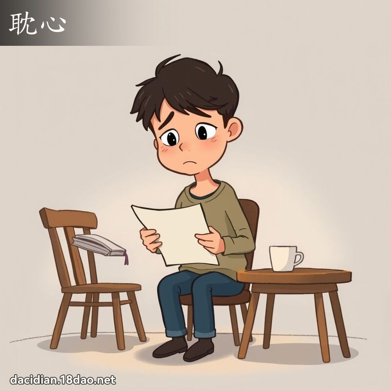 耽心 - 國語大辭典配圖