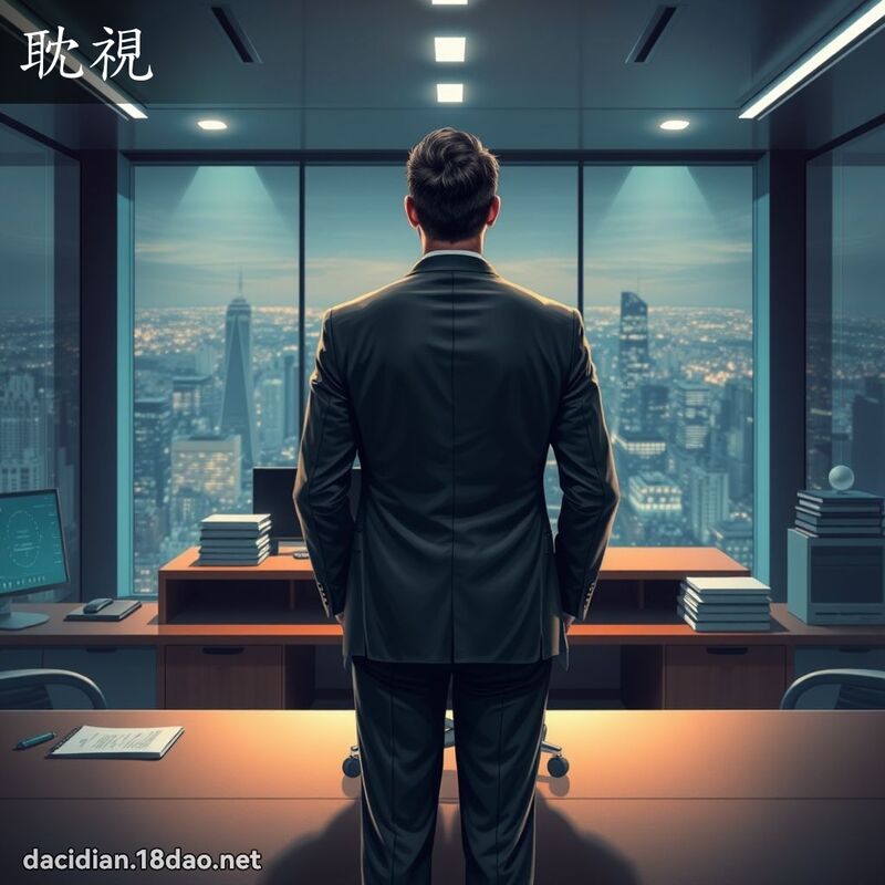 耽視 - 國語大辭典配圖