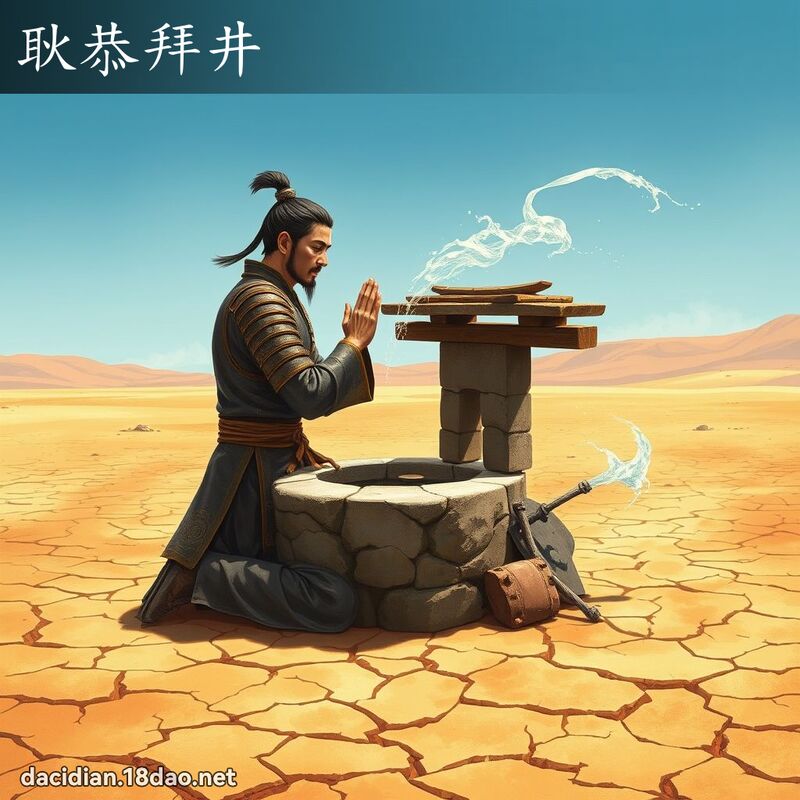 耿恭拜井 - 國語大辭典配圖