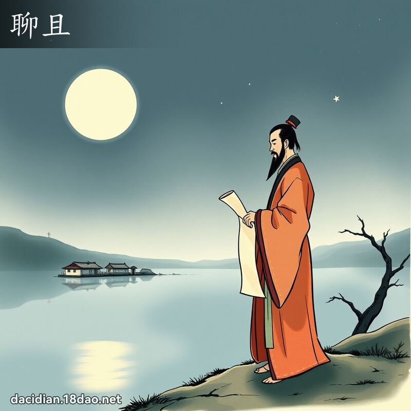 聊且 - 國語大辭典配圖