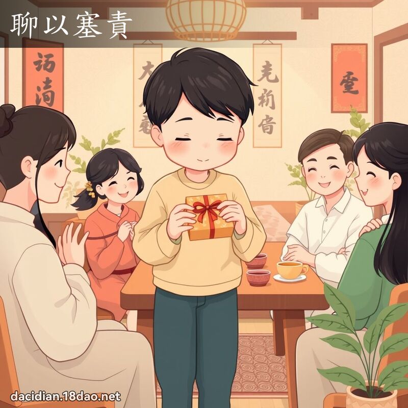 聊以塞责 - 国语大辞典配图