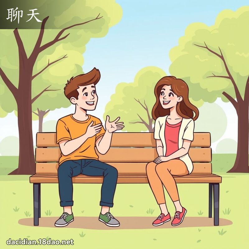 聊天 - 国语大辞典配图