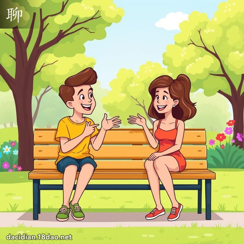 聊 - 国语大辞典配图