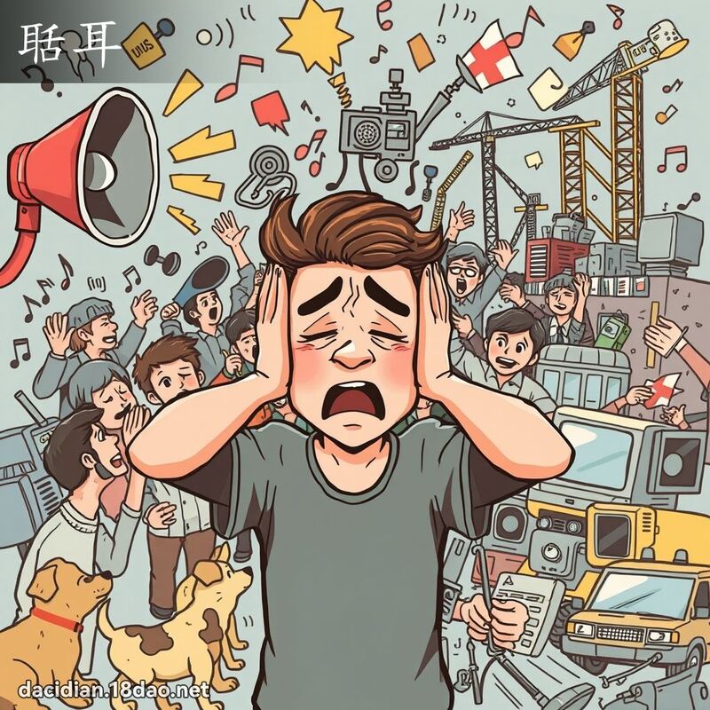 聒耳 - 國語大辭典配圖