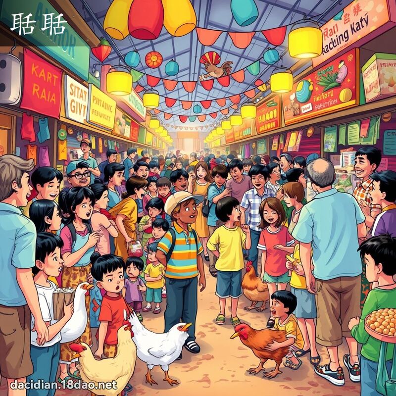 聒聒 - 国语大辞典配图