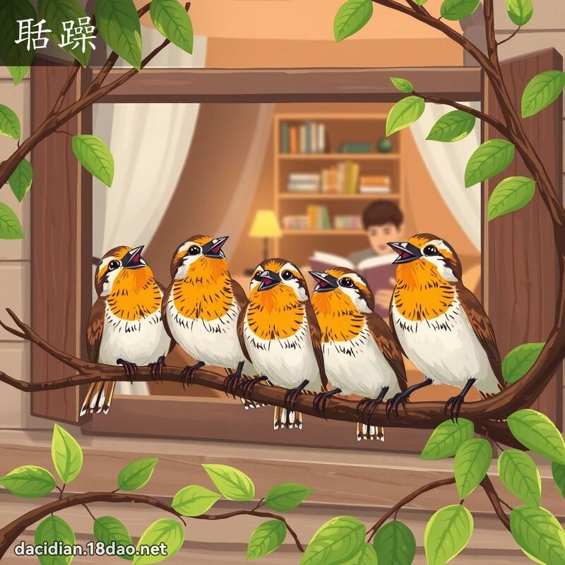 聒躁 - 國語大辭典配圖