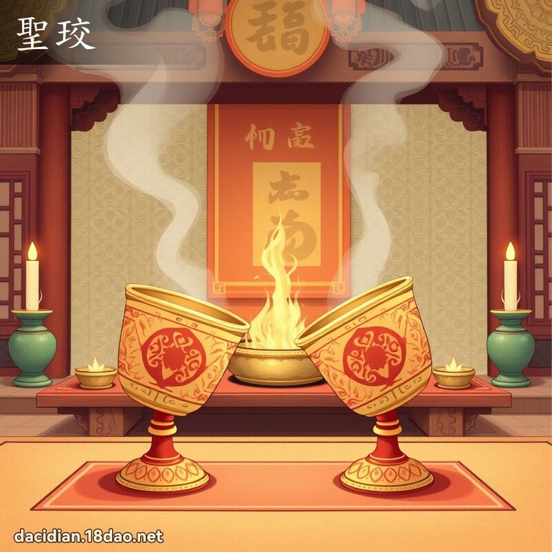 圣珓 - 国语大辞典配图
