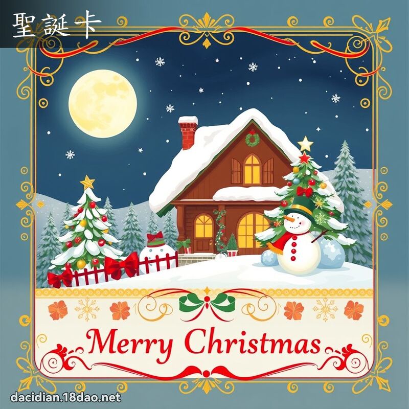 聖誕卡 - 國語大辭典配圖